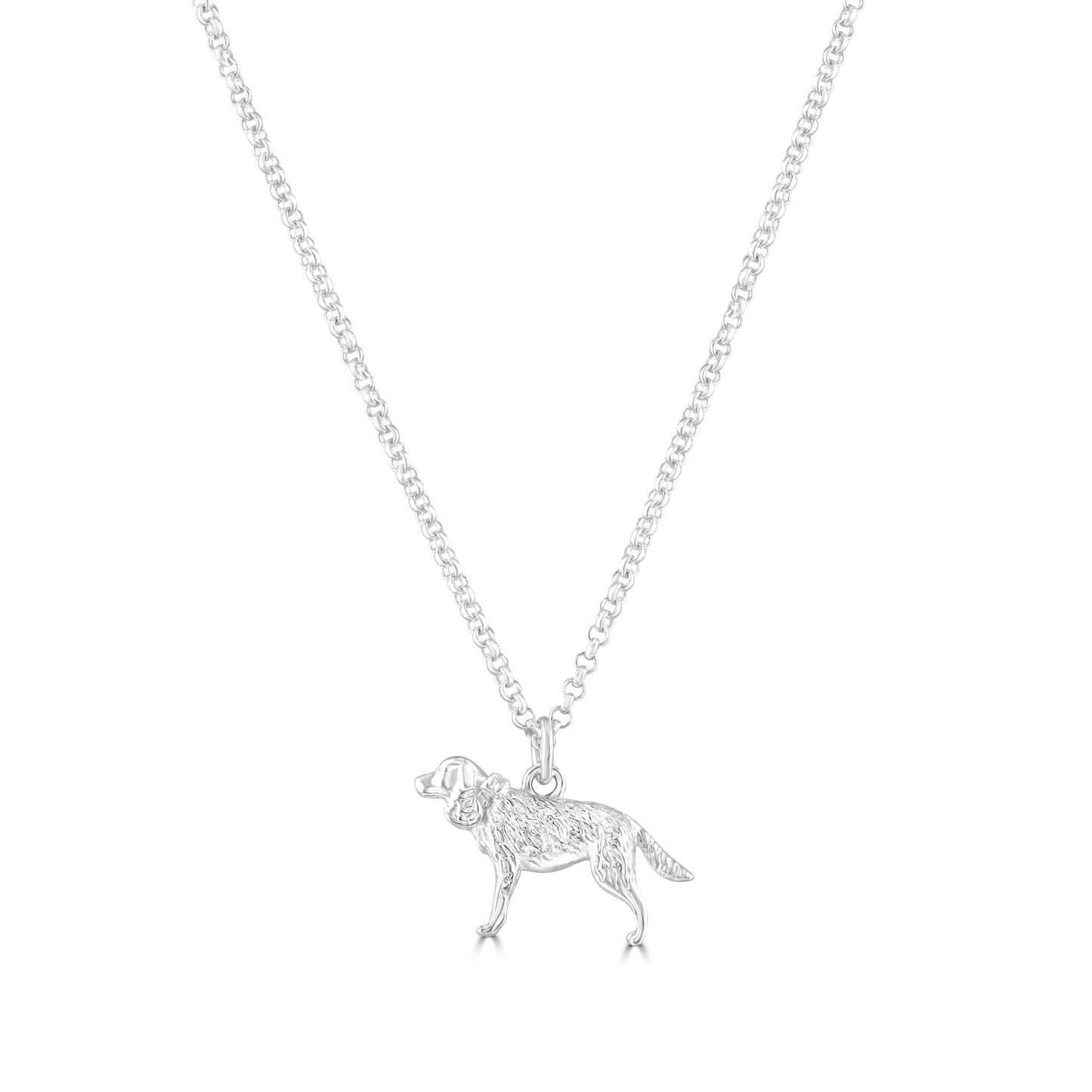 Cocker Spaniel Silver Necklace - Personalised - MYLEE London