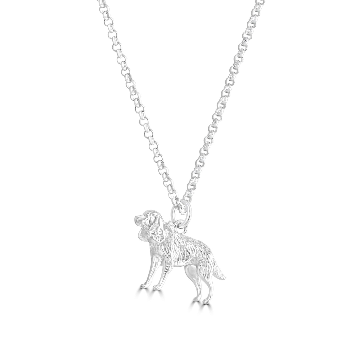 Cocker Spaniel Silver Necklace - Personalised - MYLEE London