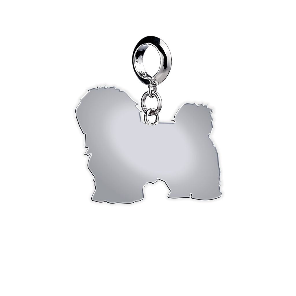 Coton De Tulear Silhouette Silver Charm - MYLEE London