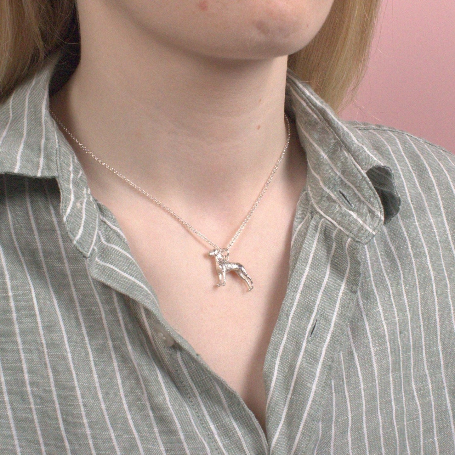 Great Dane Silver Necklace - Personalised - MYLEE London