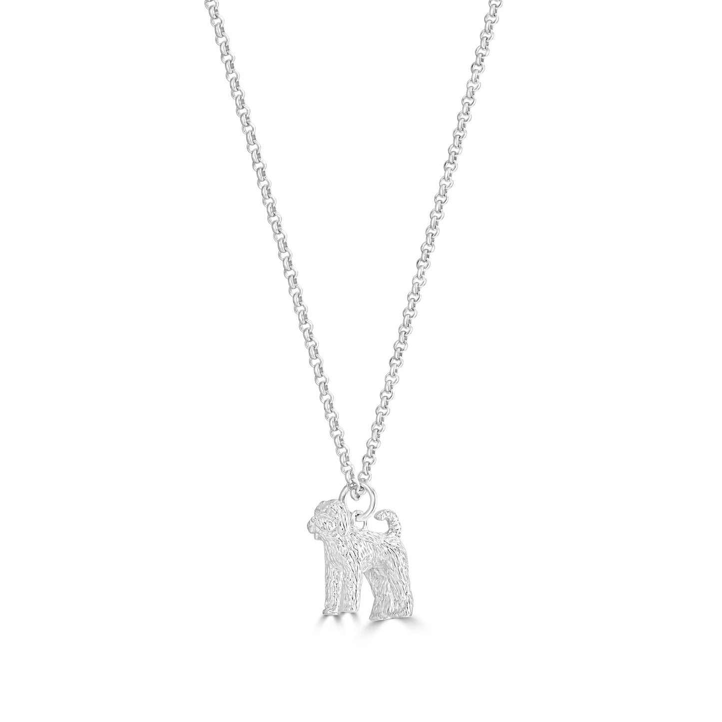 Labradoodle Silver Necklace - Personalised