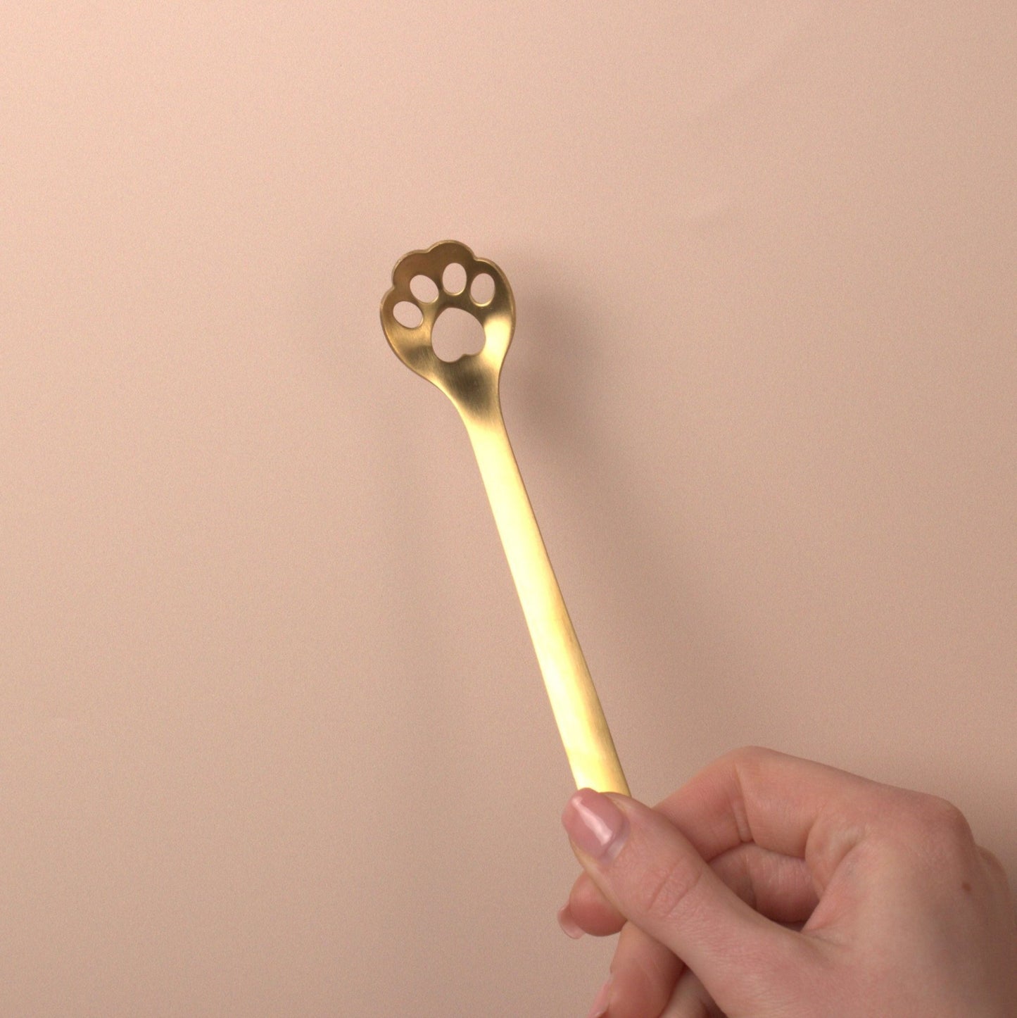 Personalised Stainless Steel Paw Print Spoon - MYLEE London