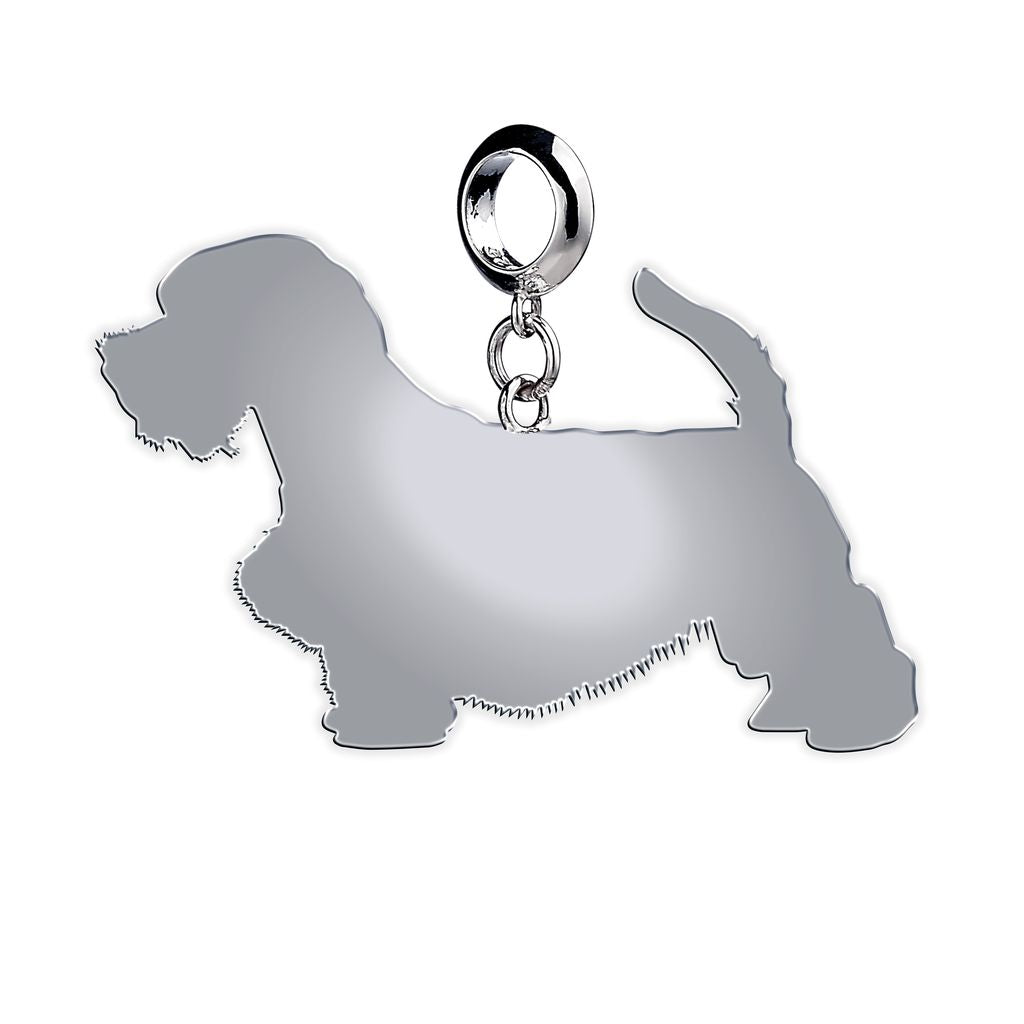 Sealyham Terrier Silhouette Silver Charm - MYLEE London