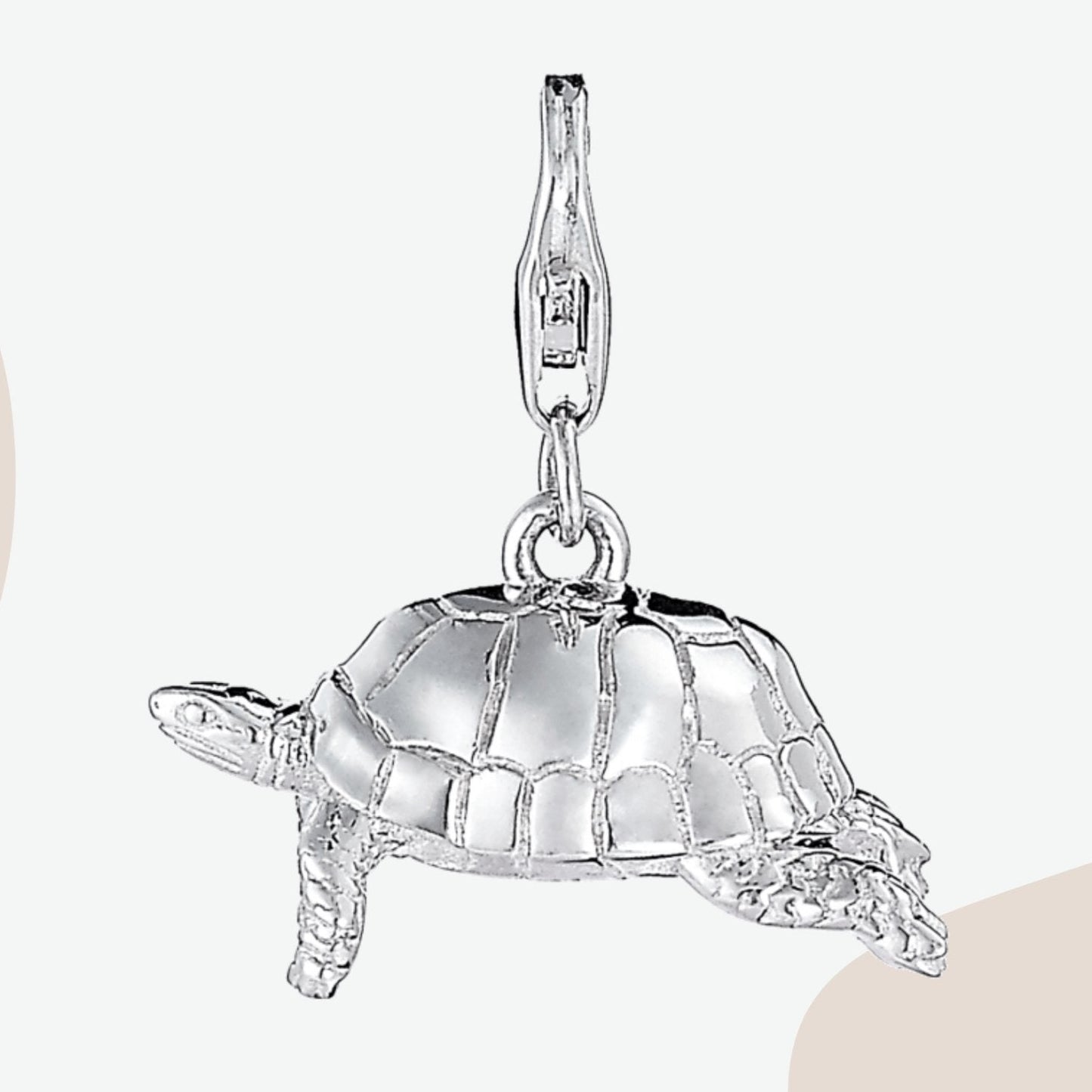 Tortoise Silver Charm - MYLEE London