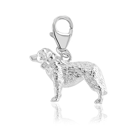 Border Collie Silver Charm - MYLEE London