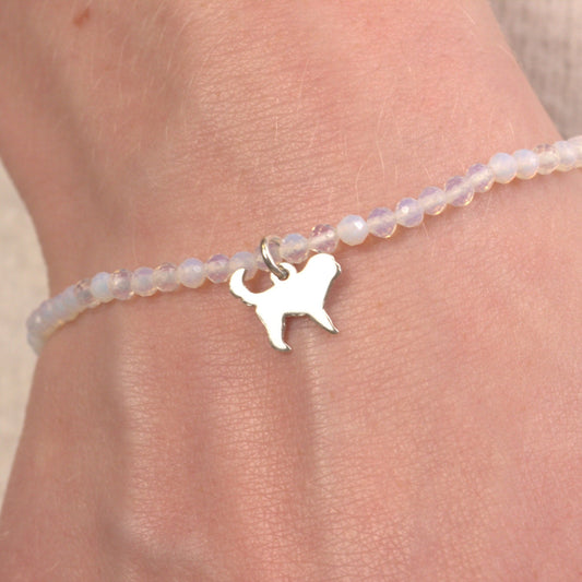 Cockapoo Silhouette Crystal Bracelet - Personalised - MYLEE London