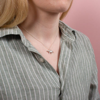 Ferret Silver Necklace - Personalised - MYLEE London