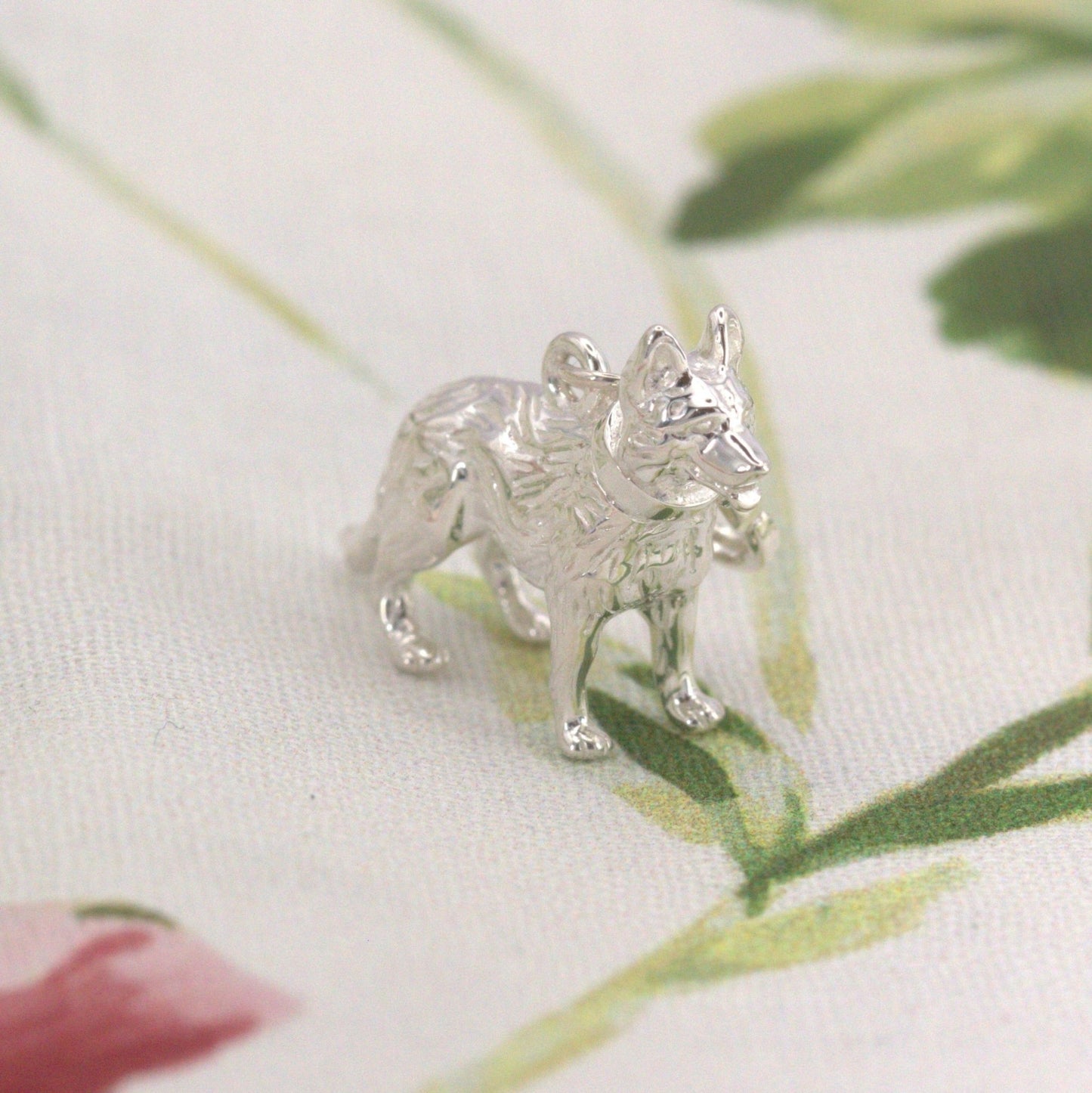 German Shepherd Silver Charm - MYLEE London