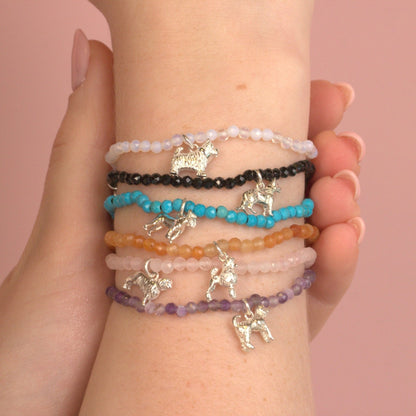Guinea Pig Crystal Bracelet - Personalised - MYLEE London