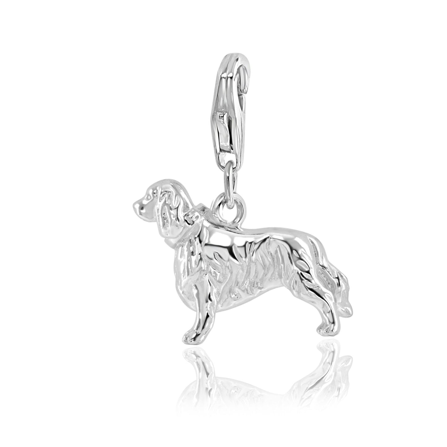 King Charles Spaniel Silver Charm - MYLEE London