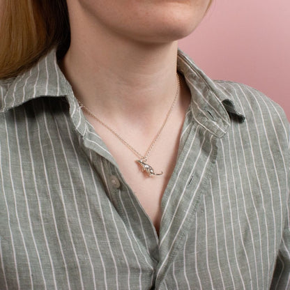 Rat Silver Necklace - Personalised - MYLEE London