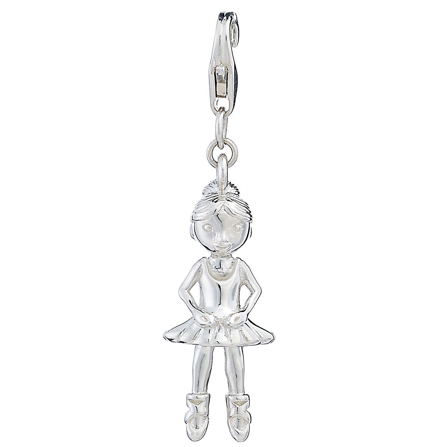 Sterling Silver Ballerina Charm - MYLEE London