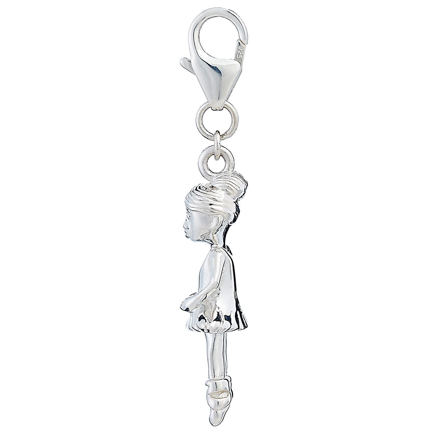 Sterling Silver Ballerina Charm - MYLEE London