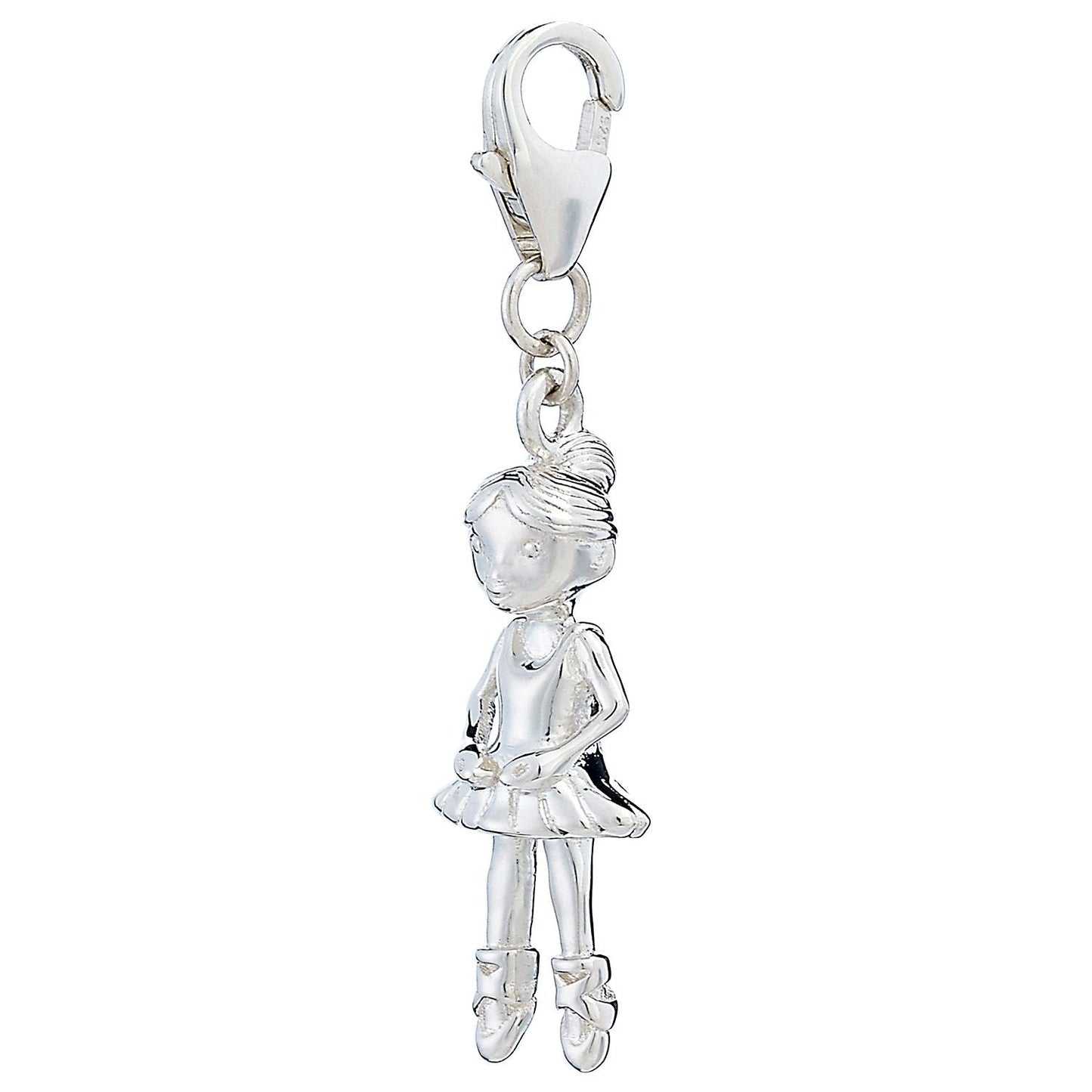 Sterling Silver Ballerina Charm - MYLEE London