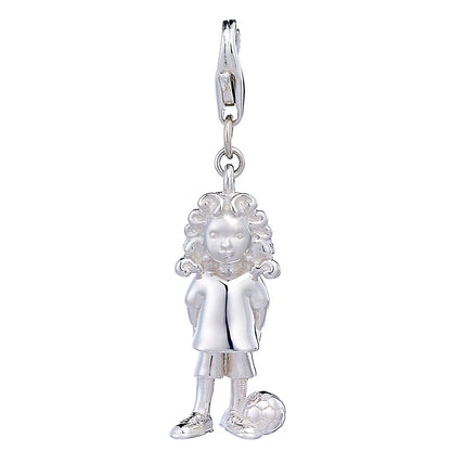 Sterling Silver Footballer Charm - MYLEE London