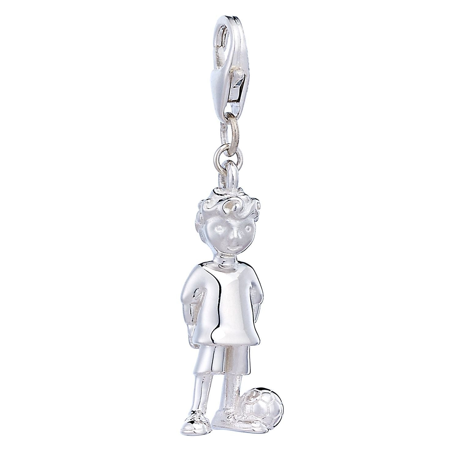 Sterling Silver Footballer Charm - MYLEE London