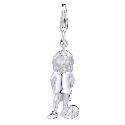 Sterling Silver Footballer Charm - MYLEE London