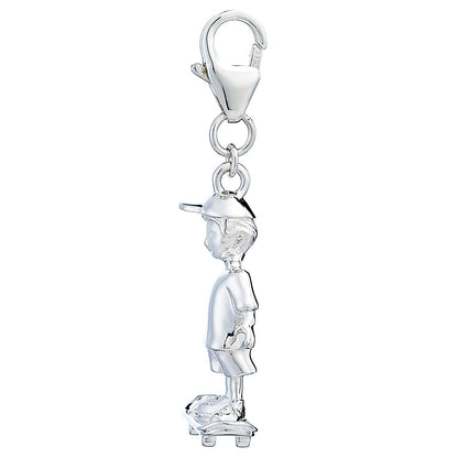 Sterling Silver Skateboarder Charm - MYLEE London