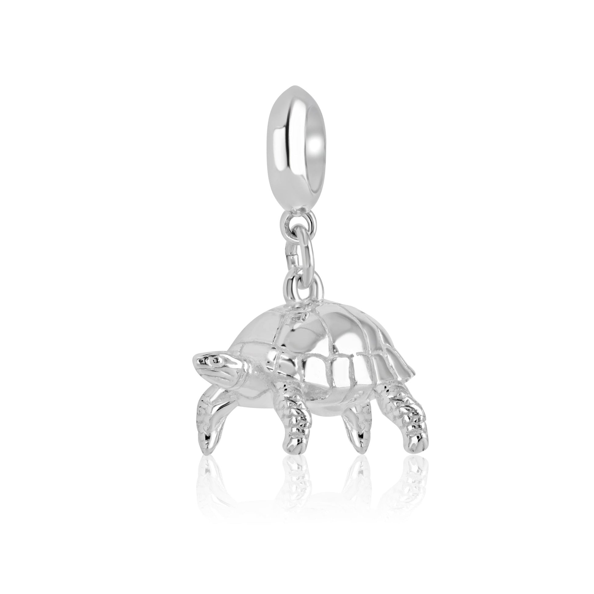 Tortoise Silver Charm - MYLEE London