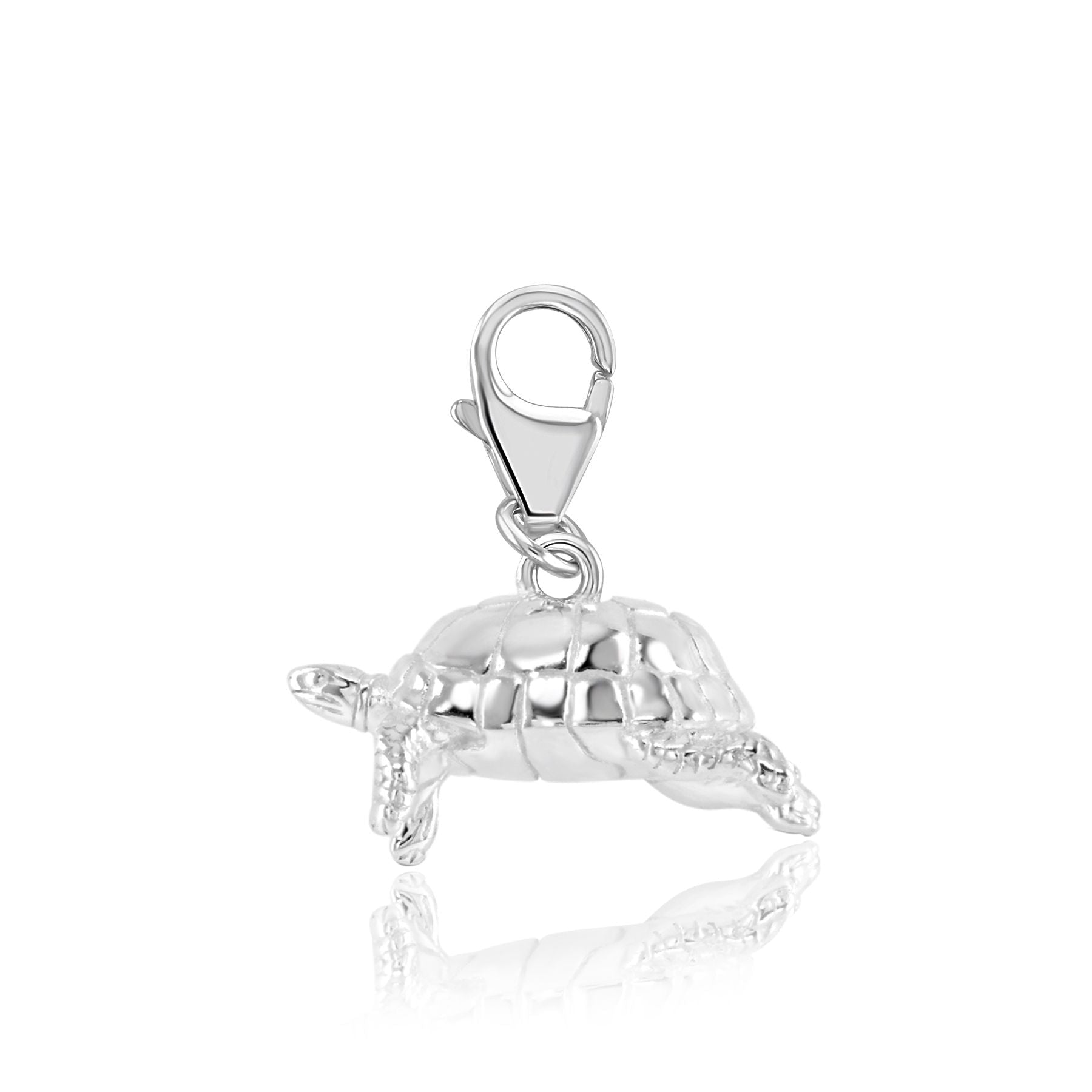 Tortoise Silver Charm - MYLEE London