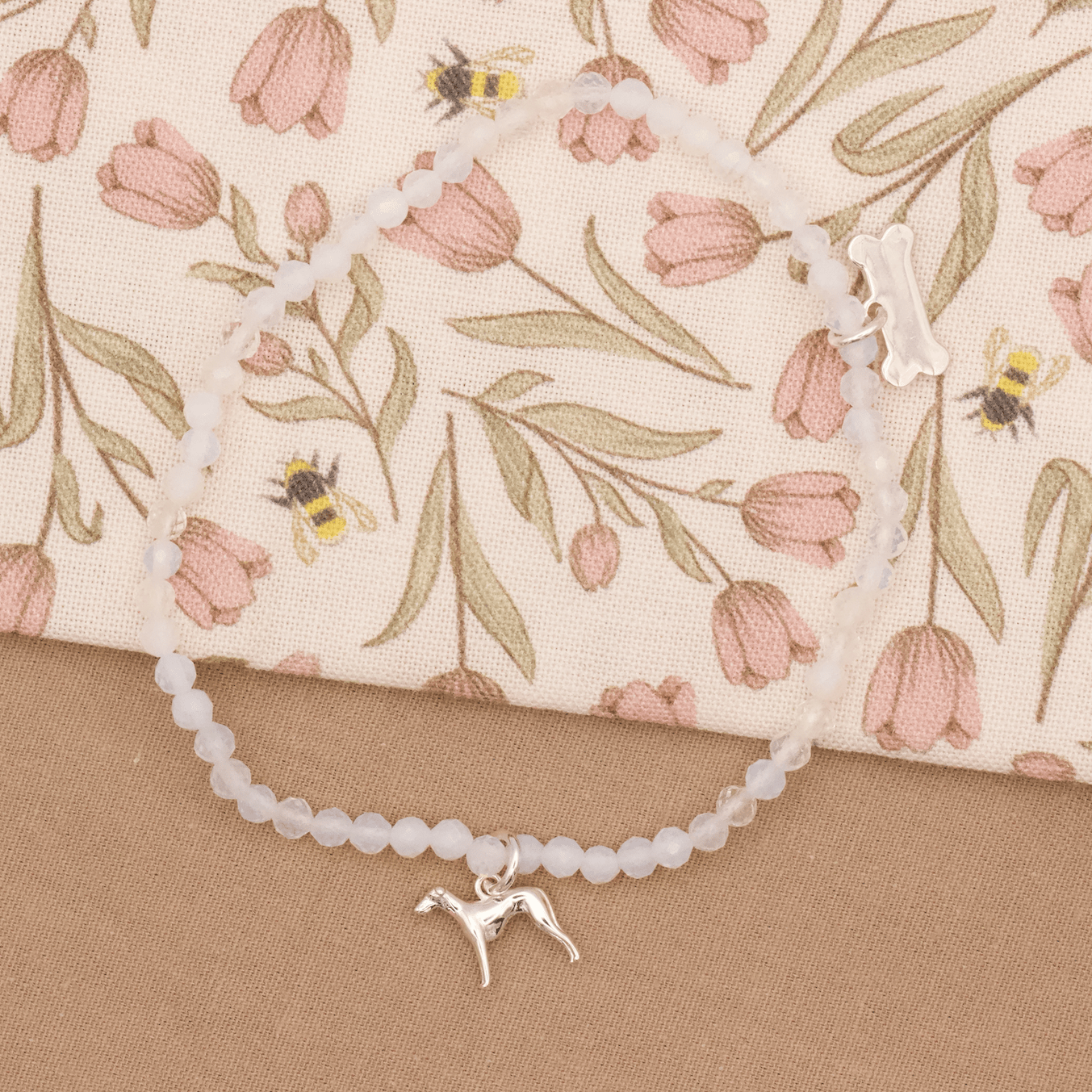 Whippet Crystal Bracelet - Personalised - MYLEE London