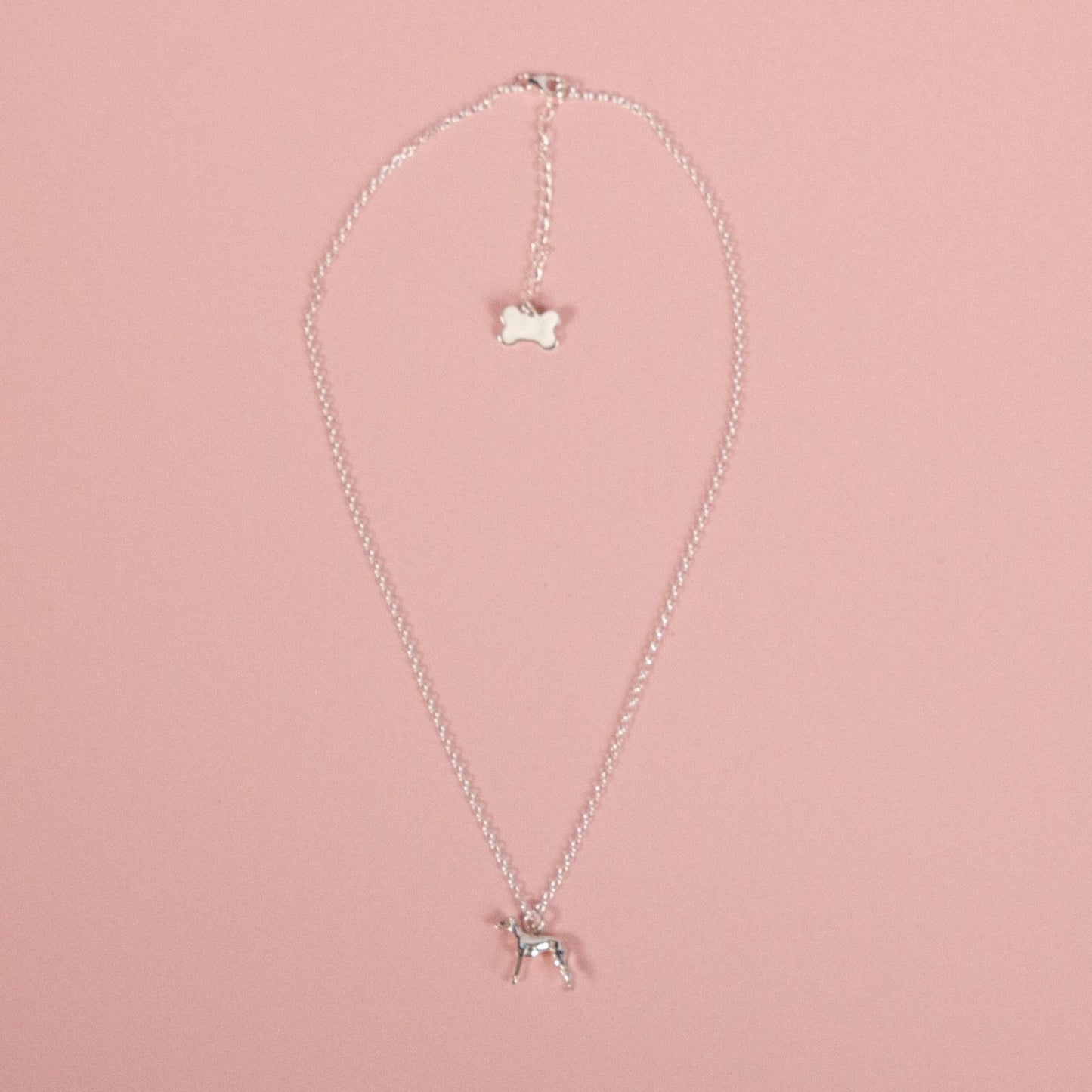 Whippet Silver Necklace - Personalised - MYLEE London