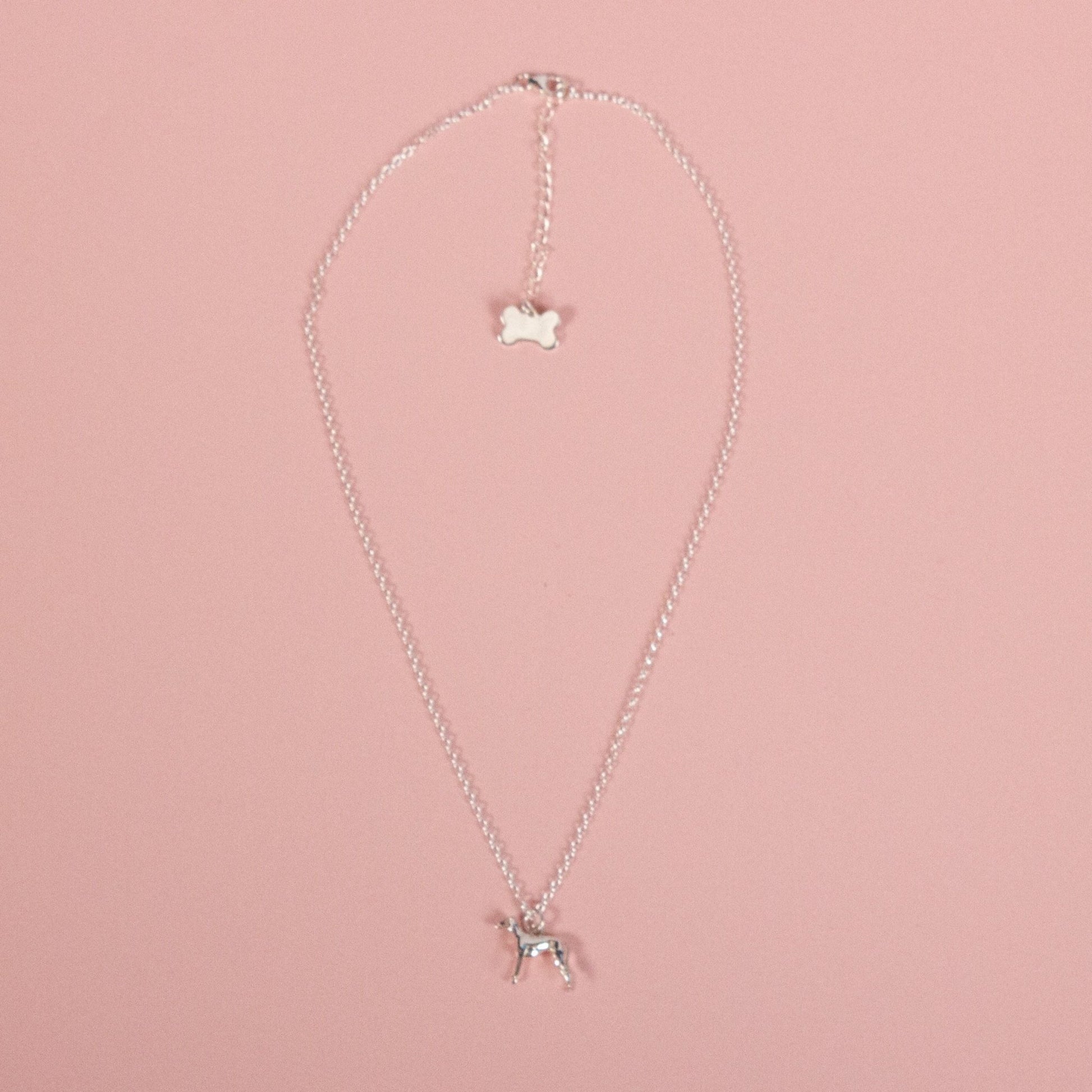 Whippet Silver Necklace - Personalised - MYLEE London